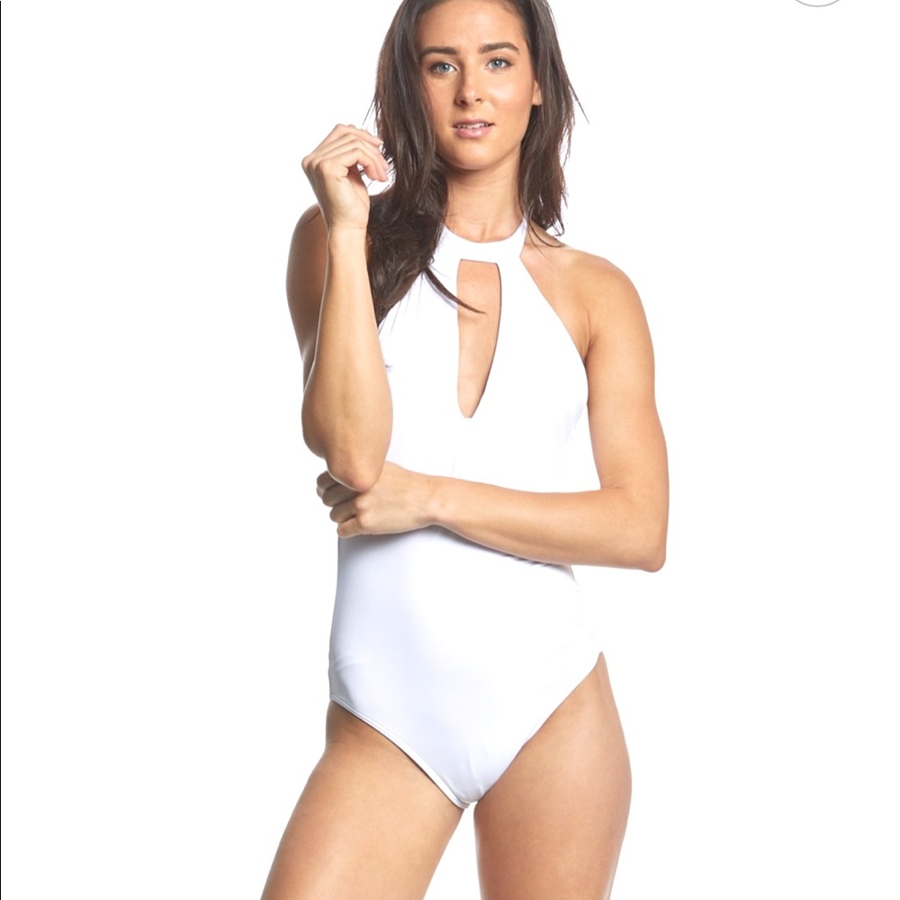 Extra large halter top one swimsuit